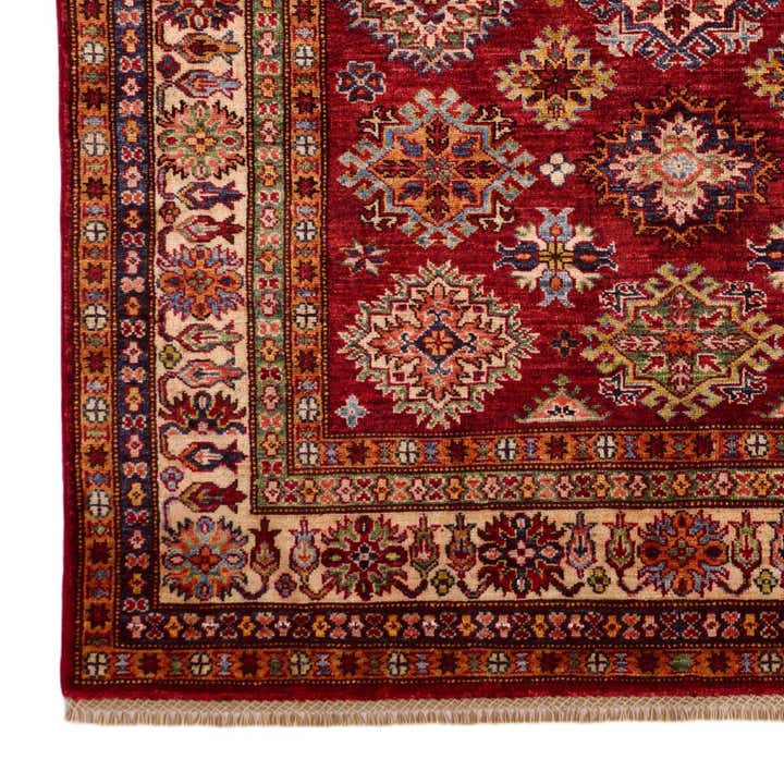 4' 11 x 6' 5 Hand Knotted Kazak Rug