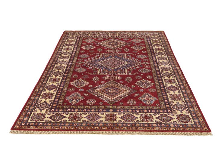 Detail image of 5' 7 x 7' 8 Hand Knotted Kazak Rug