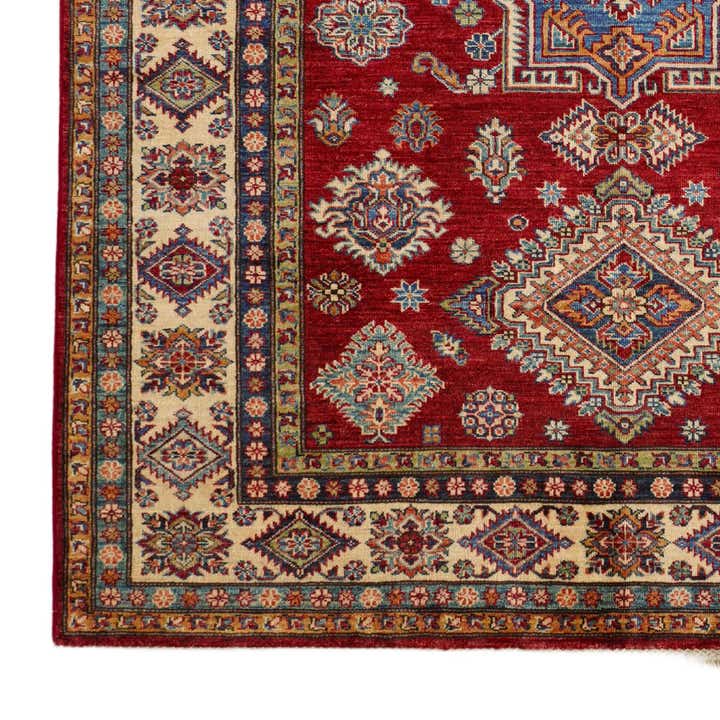 5' 7 x 7' 8 Hand Knotted Kazak Rug