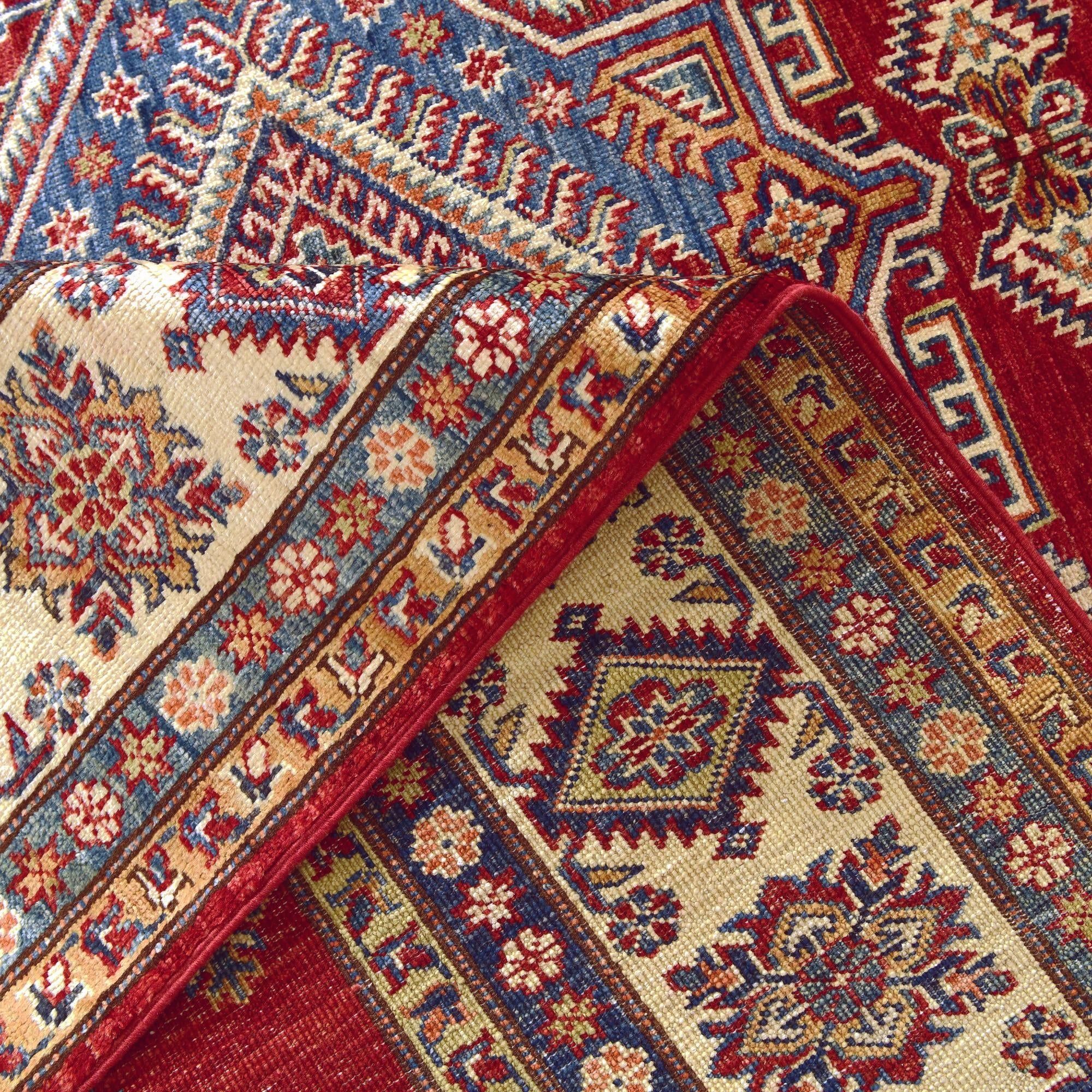 5' 7 x 7' 8 Hand Knotted Kazak Rug