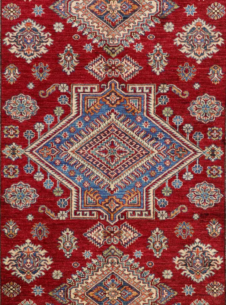 5' 7 x 7' 8 Hand Knotted Kazak Rug