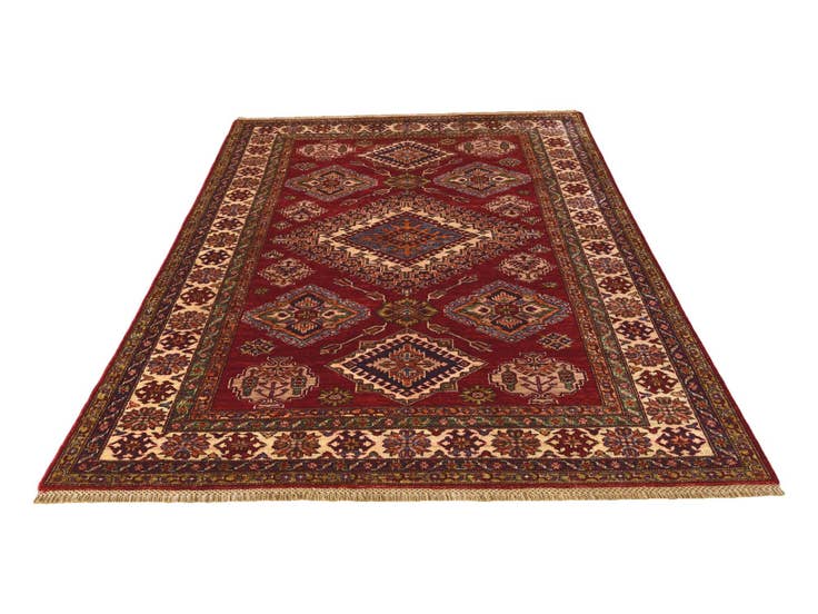 Detail image of 5' 6 x 8' 3 Hand Knotted Kazak Rug
