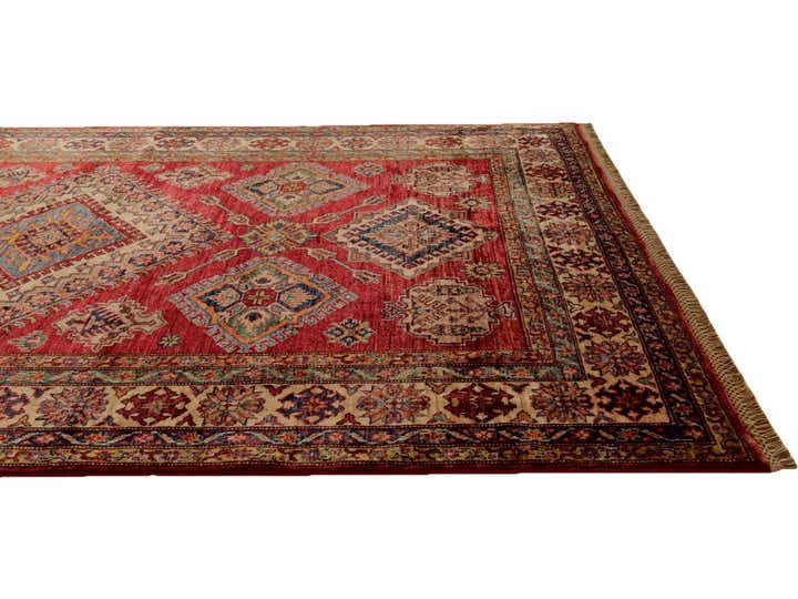 5' 6 x 8' 3 Hand Knotted Kazak Rug
