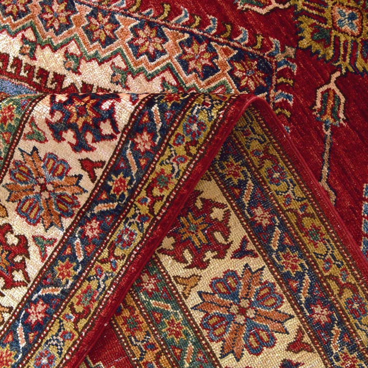 Detail image of 5' 6 x 8' 3 Hand Knotted Kazak Rug