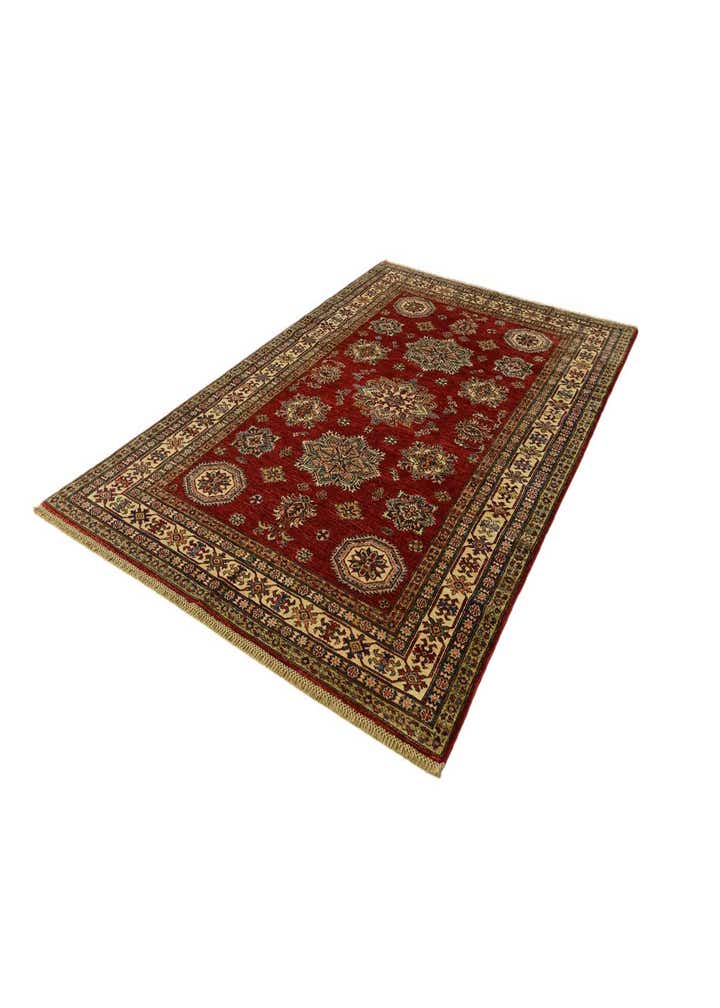 5' 7 x 8' 5 Hand Knotted Kazak Rug