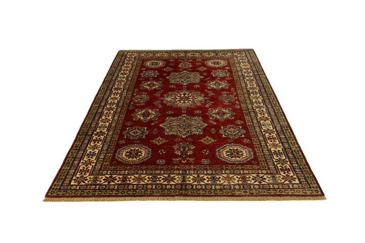 5' 7 x 8' 5 Hand Knotted Kazak Rug