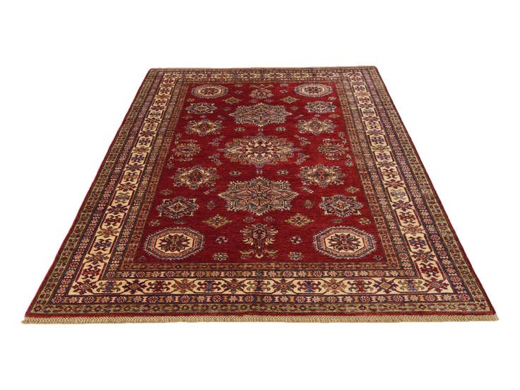 Detail image of 5' 7 x 8' 5 Hand Knotted Kazak Rug