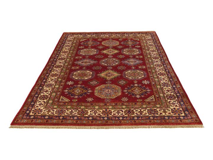 5' 11 x 7' 10 Hand Knotted Kazak Rug