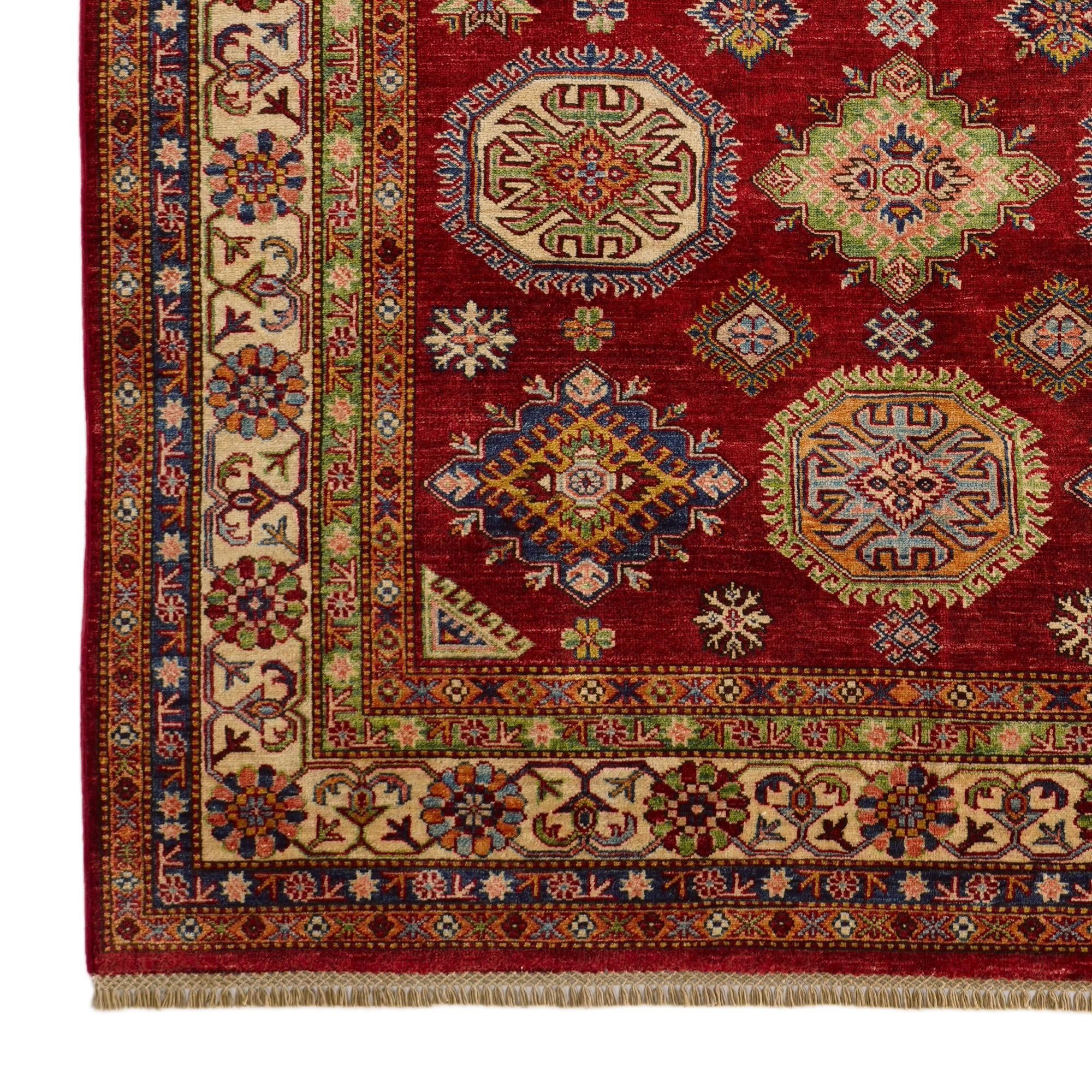 5' 11 x 7' 10 Hand Knotted Kazak Rug