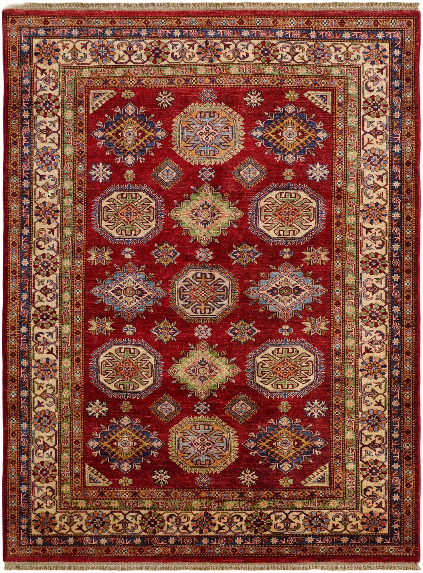 5' 11 x 7' 10 Hand Knotted Kazak Rug