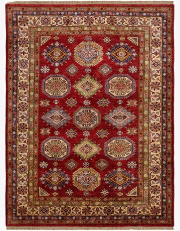 5' 11 x 7' 10 Hand Knotted Kazak Rug