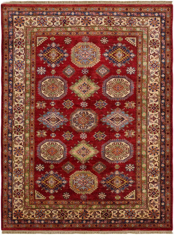 5' 11 x 7' 10 Hand Knotted Kazak Rug
