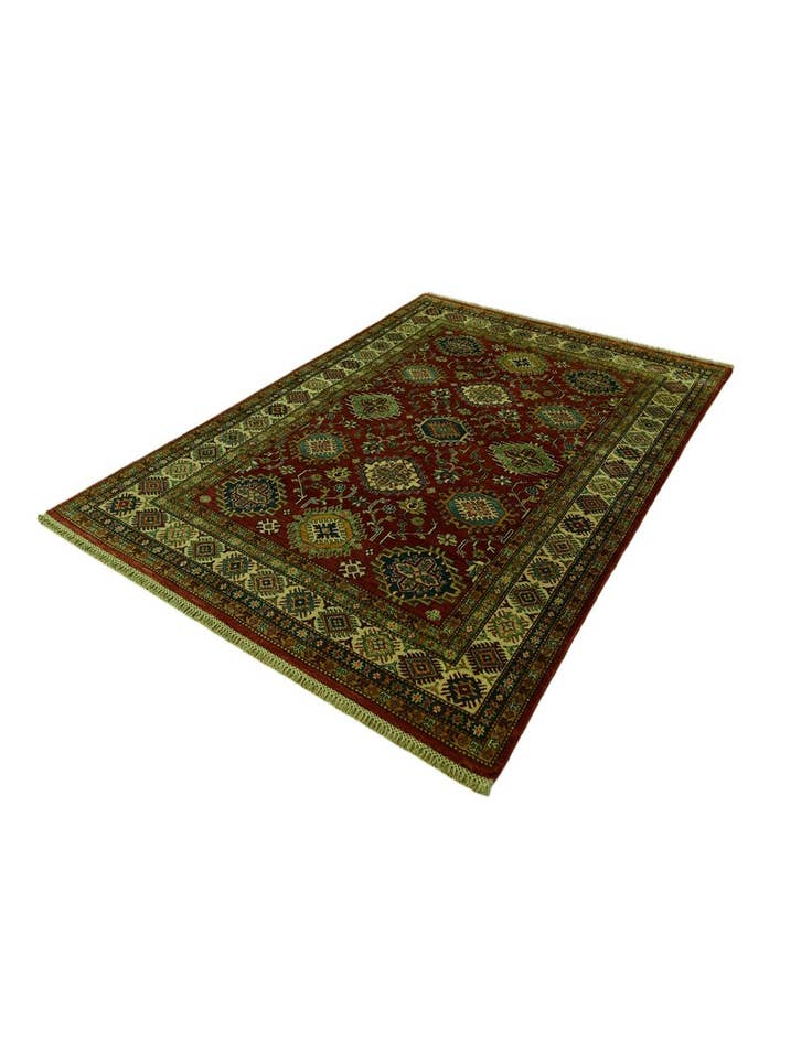 Detail image of 5' 10 x 8' Hand Knotted Kazak Rug