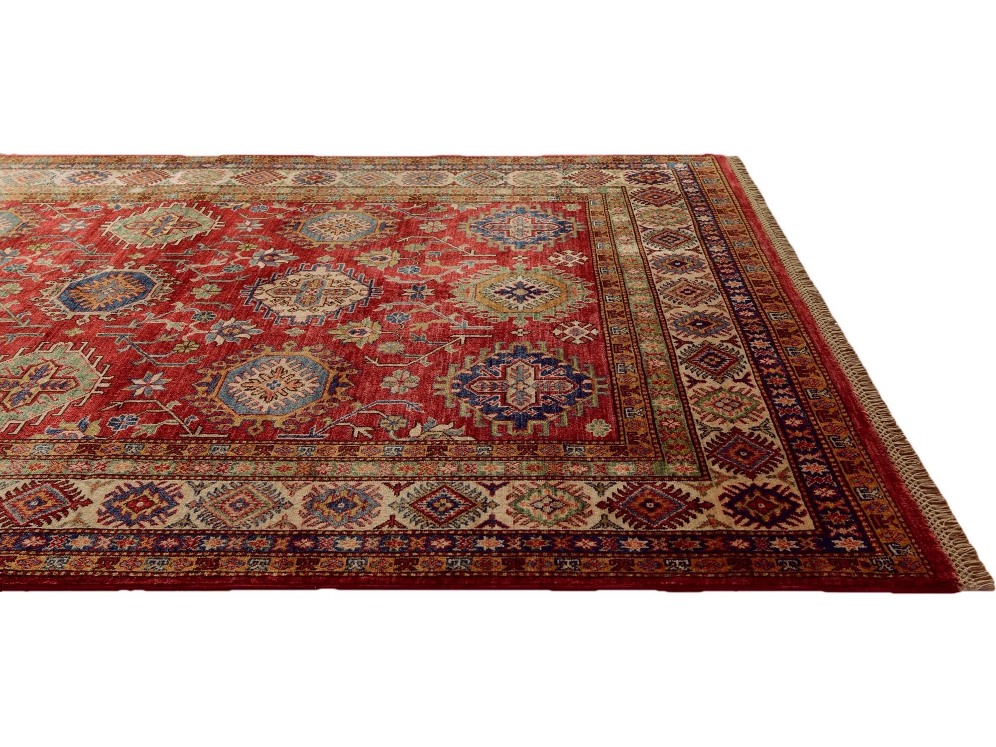 5' 10 x 8' Hand Knotted Kazak Rug
