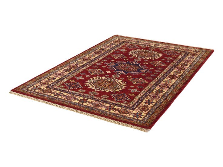 Detail image of 3' 7 x 5' 1 Hand Knotted Kazak Rug
