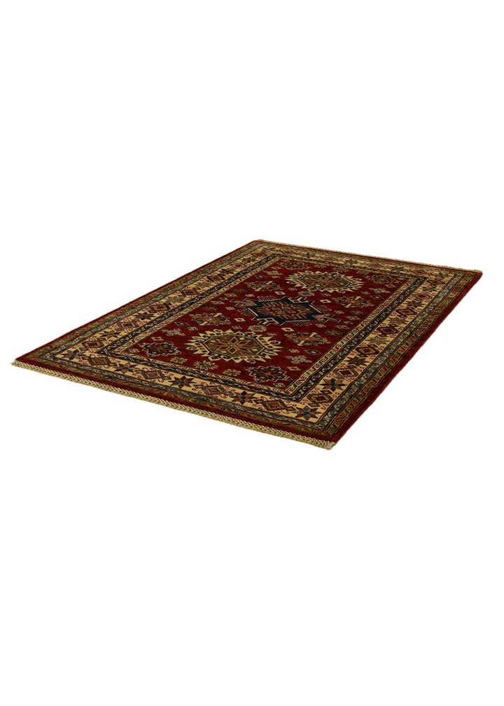 3' 7 x 5' 1 Hand Knotted Kazak Rug