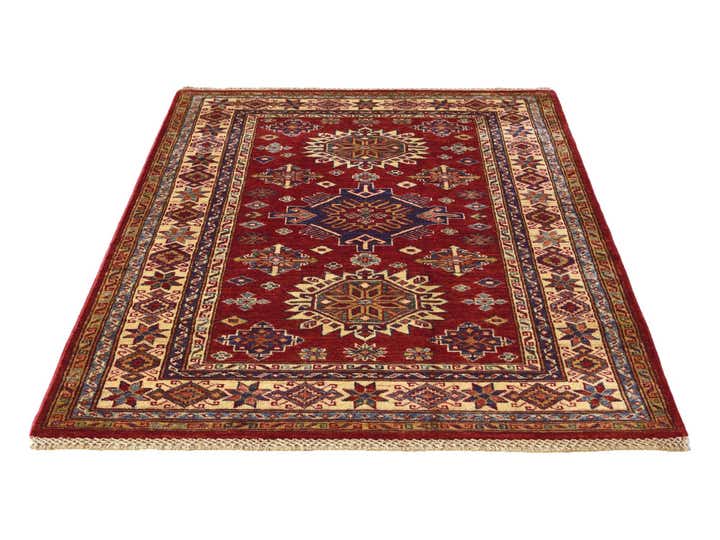 3' 7 x 5' 1 Hand Knotted Kazak Rug