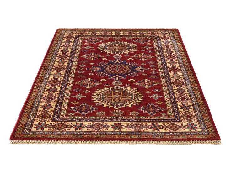 Detail image of 3' 7 x 5' 1 Hand Knotted Kazak Rug