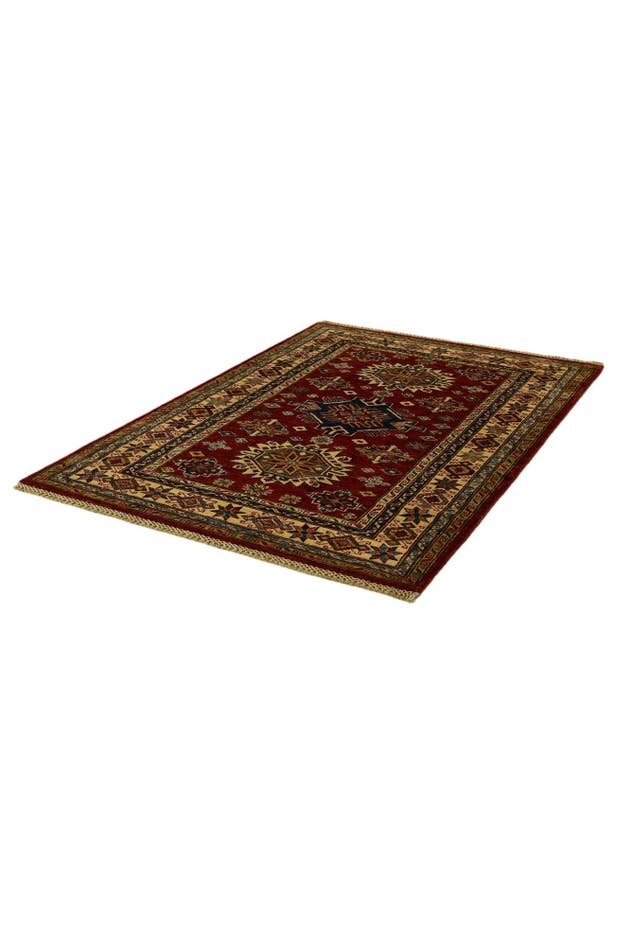 Detail image of 3' 7 x 5' 1 Hand Knotted Kazak Rug
