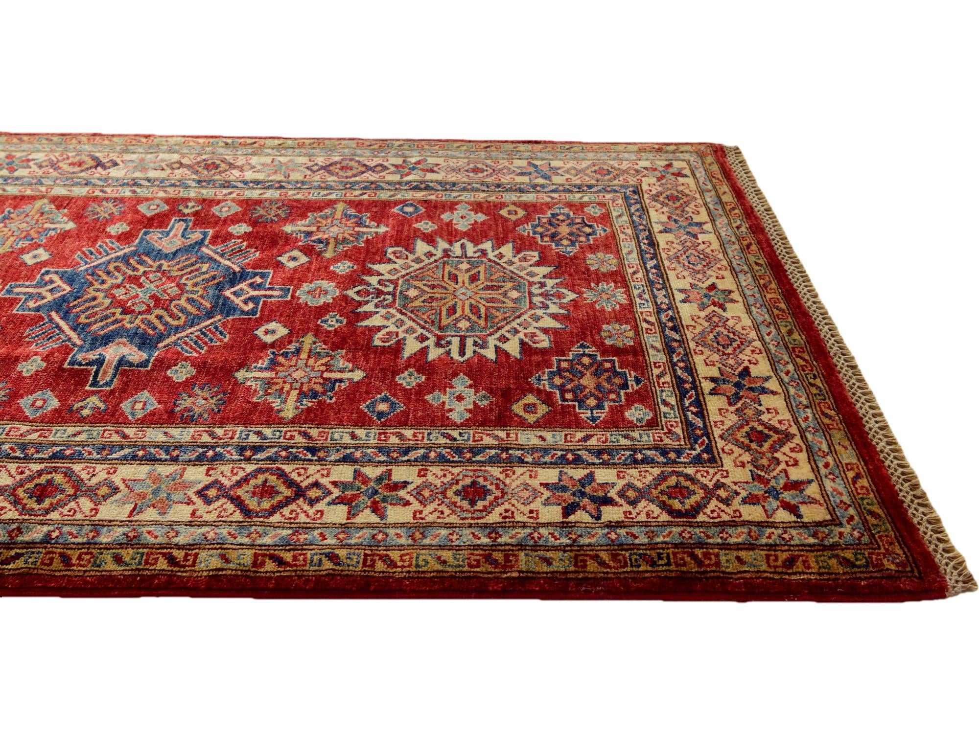 3' 7 x 5' 1 Hand Knotted Kazak Rug