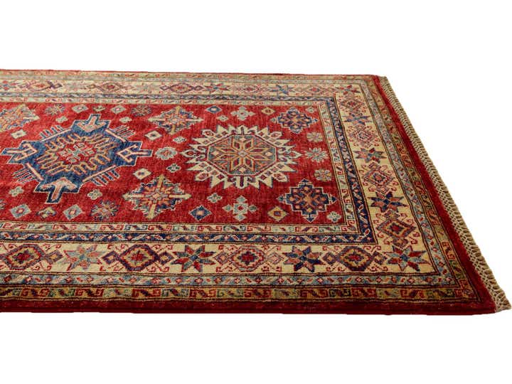 3' 7 x 5' 1 Hand Knotted Kazak Rug
