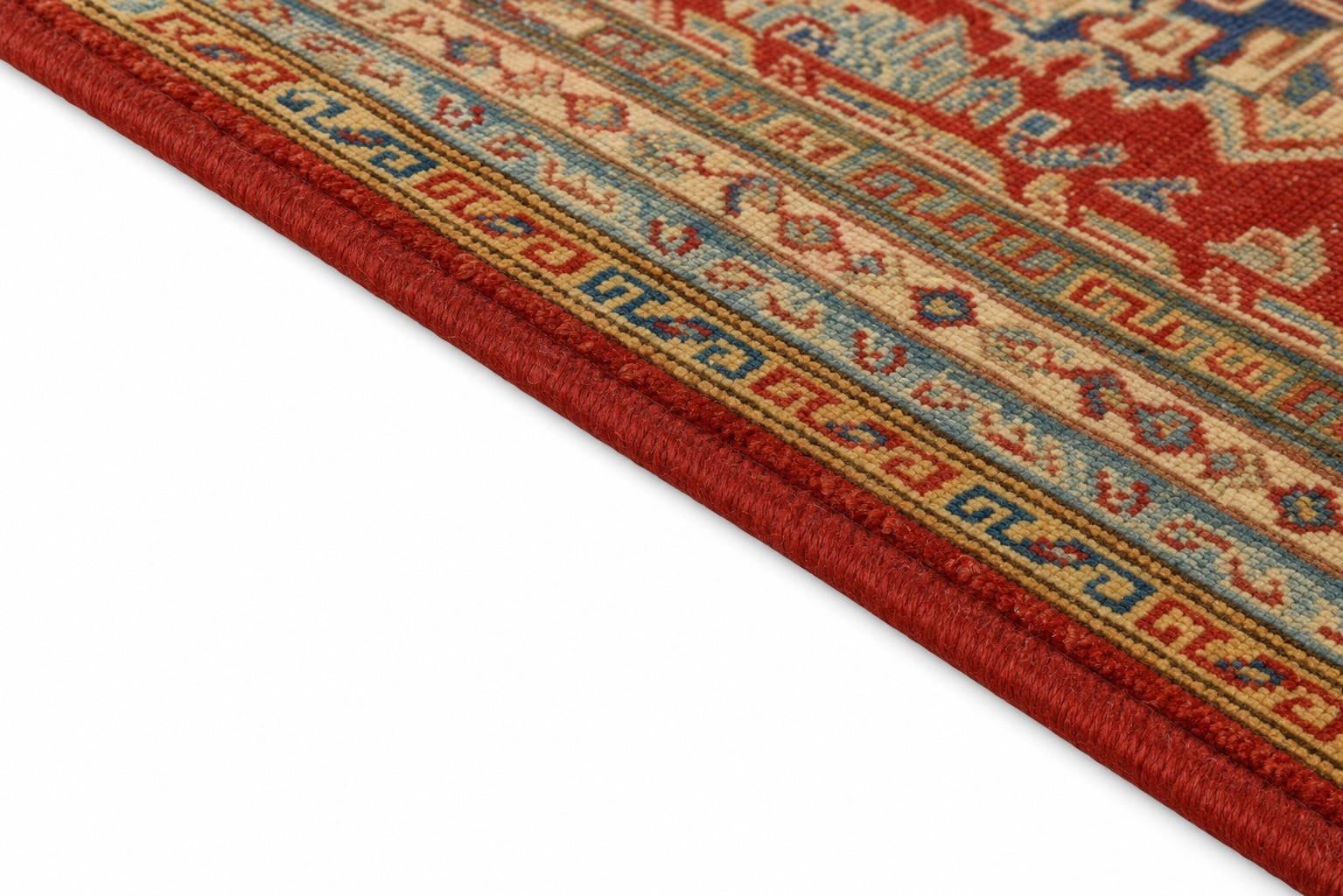 110cm x 155cm Hand Knotted Kazak Rug