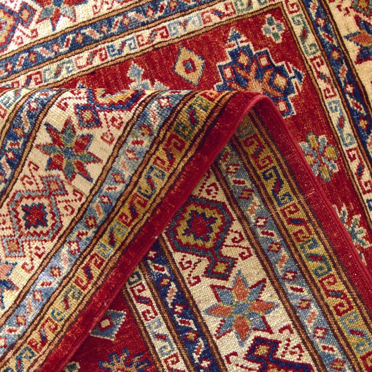 Detail image of 3' 7 x 5' 1 Hand Knotted Kazak Rug