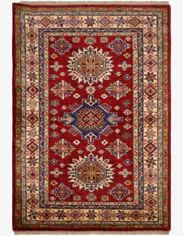 3' 7 x 5' 1 Hand Knotted Kazak Rug