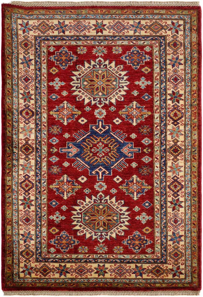 3' 7 x 5' 1 Hand Knotted Kazak Rug