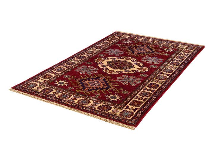 3' 2 x 4' 11 Hand Knotted Kazak Rug