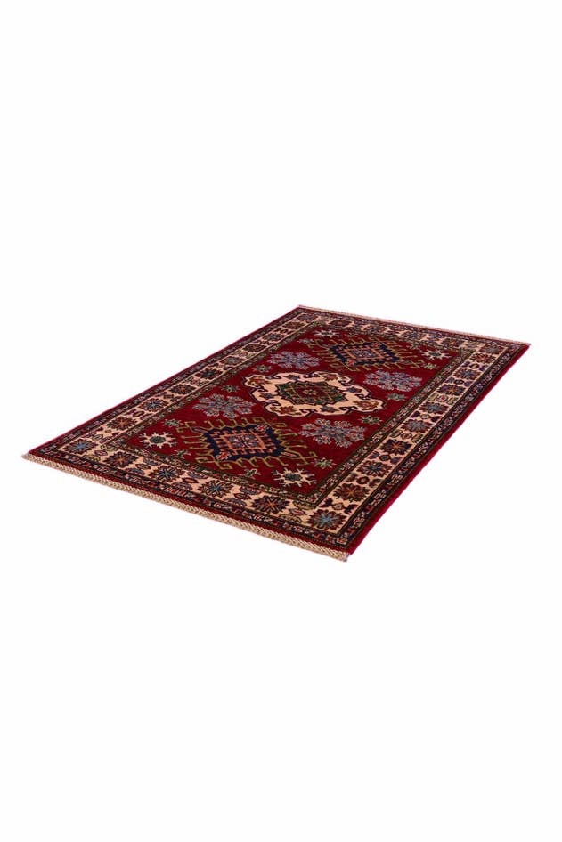 Detail image of 3' 2 x 4' 11 Hand Knotted Kazak Rug