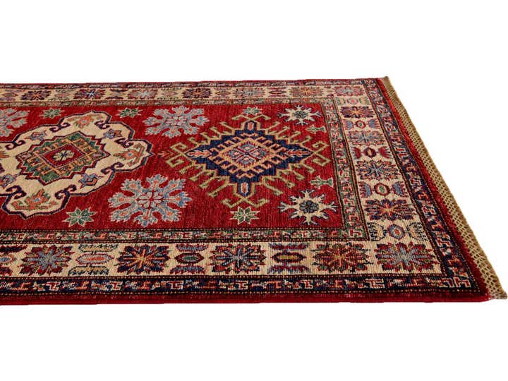 3' 2 x 4' 11 Hand Knotted Kazak Rug