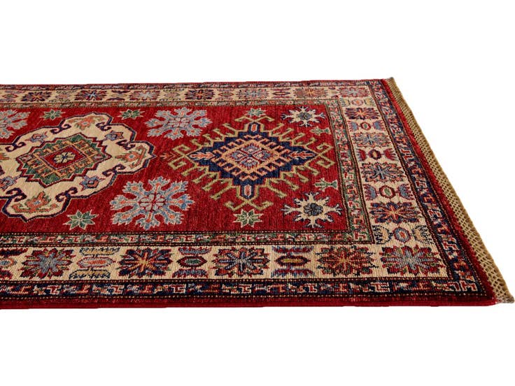 Detail image of 3' 2 x 4' 11 Hand Knotted Kazak Rug