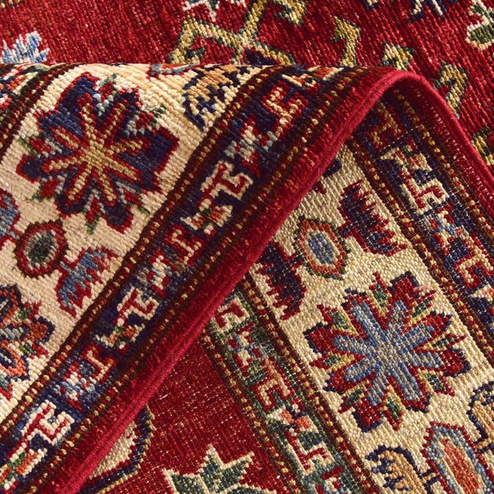 3' 2 x 4' 11 Hand Knotted Kazak Rug