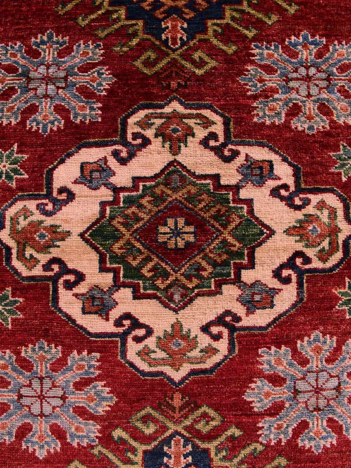 3' 2 x 4' 11 Hand Knotted Kazak Rug