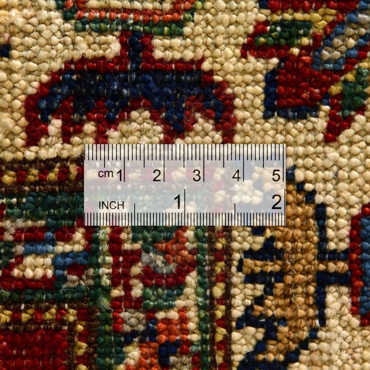 Detail image of 3' 4 x 4' 10 Hand Knotted Kazak Rug