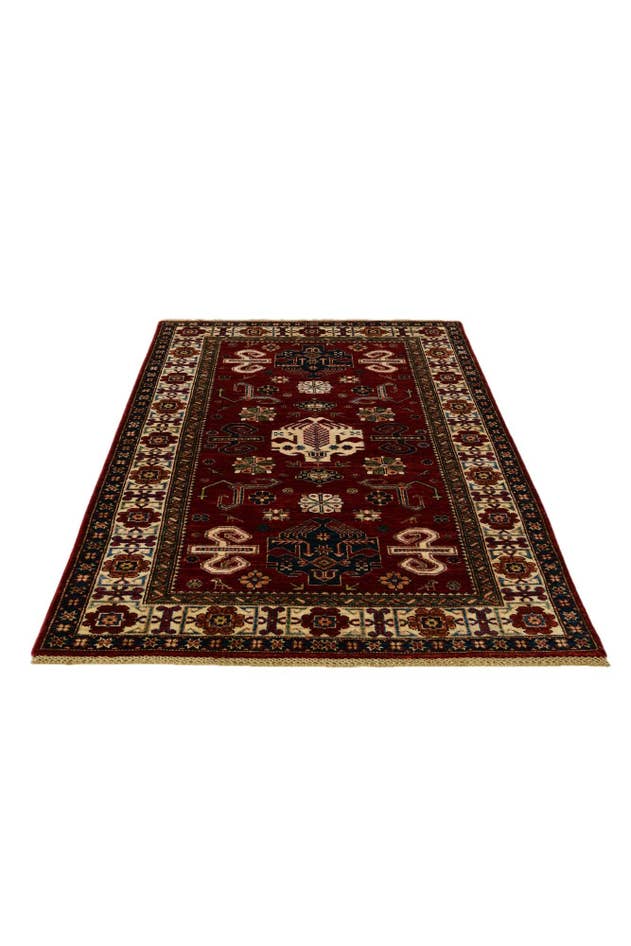 Detail image of 4' x 6' 7 Hand Knotted Kazak Rug