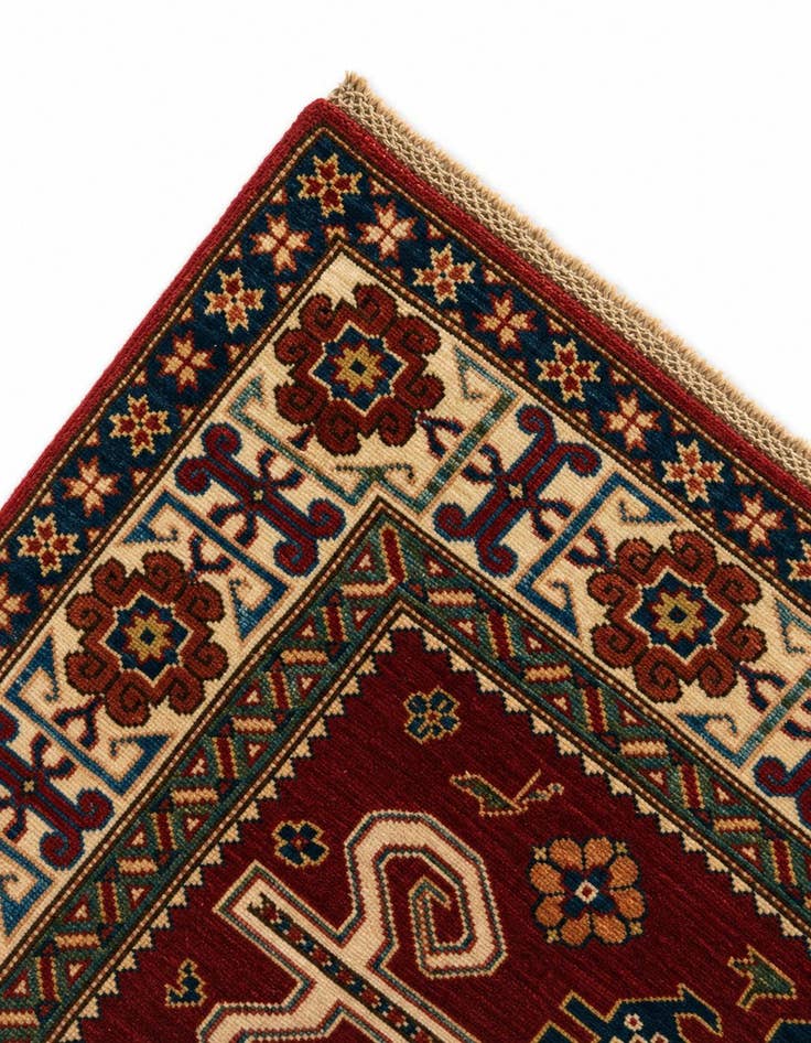 Detail image of 4' x 6' 7 Hand Knotted Kazak Rug