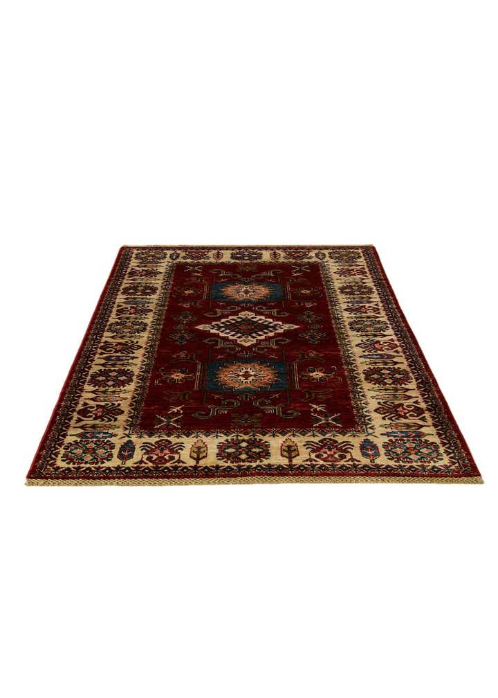 4' 1 x 6' Hand Knotted Kazak Rug