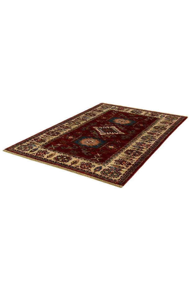 Detail image of 4' 1 x 6' Hand Knotted Kazak Rug