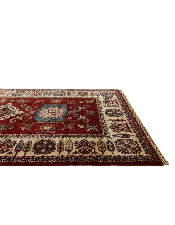 Detail image of 4' 1 x 6' Hand Knotted Kazak Rug