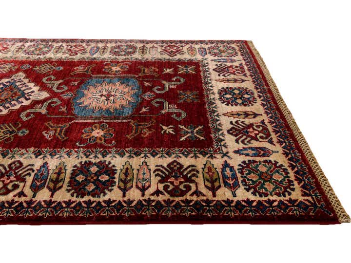 4' 1 x 6' Hand Knotted Kazak Rug