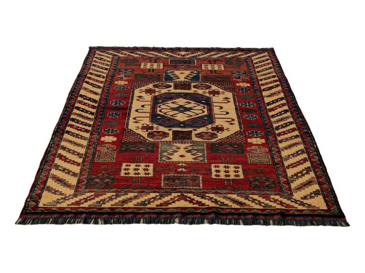 Detail image of 155cm x 220cm Hand Knotted Kazak Rug