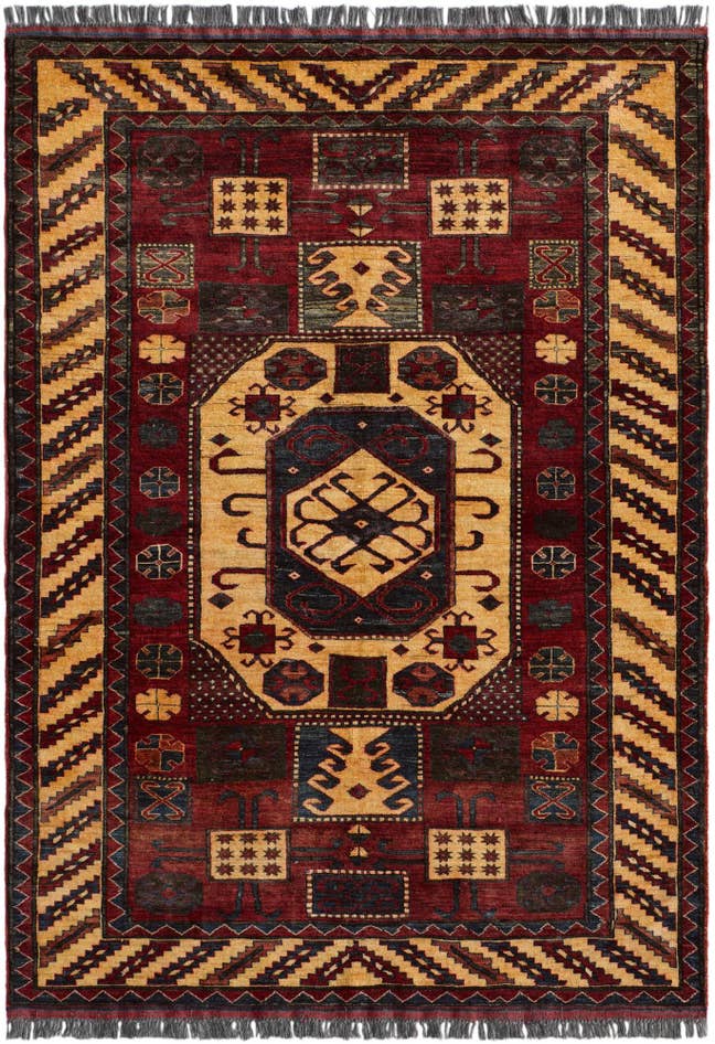 Detail image of 155cm x 220cm Hand Knotted Kazak Rug