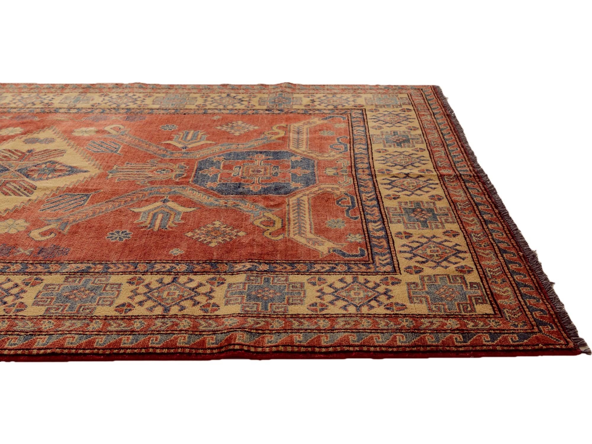 5' 9 x 8' 7 Kazak Wool Rug