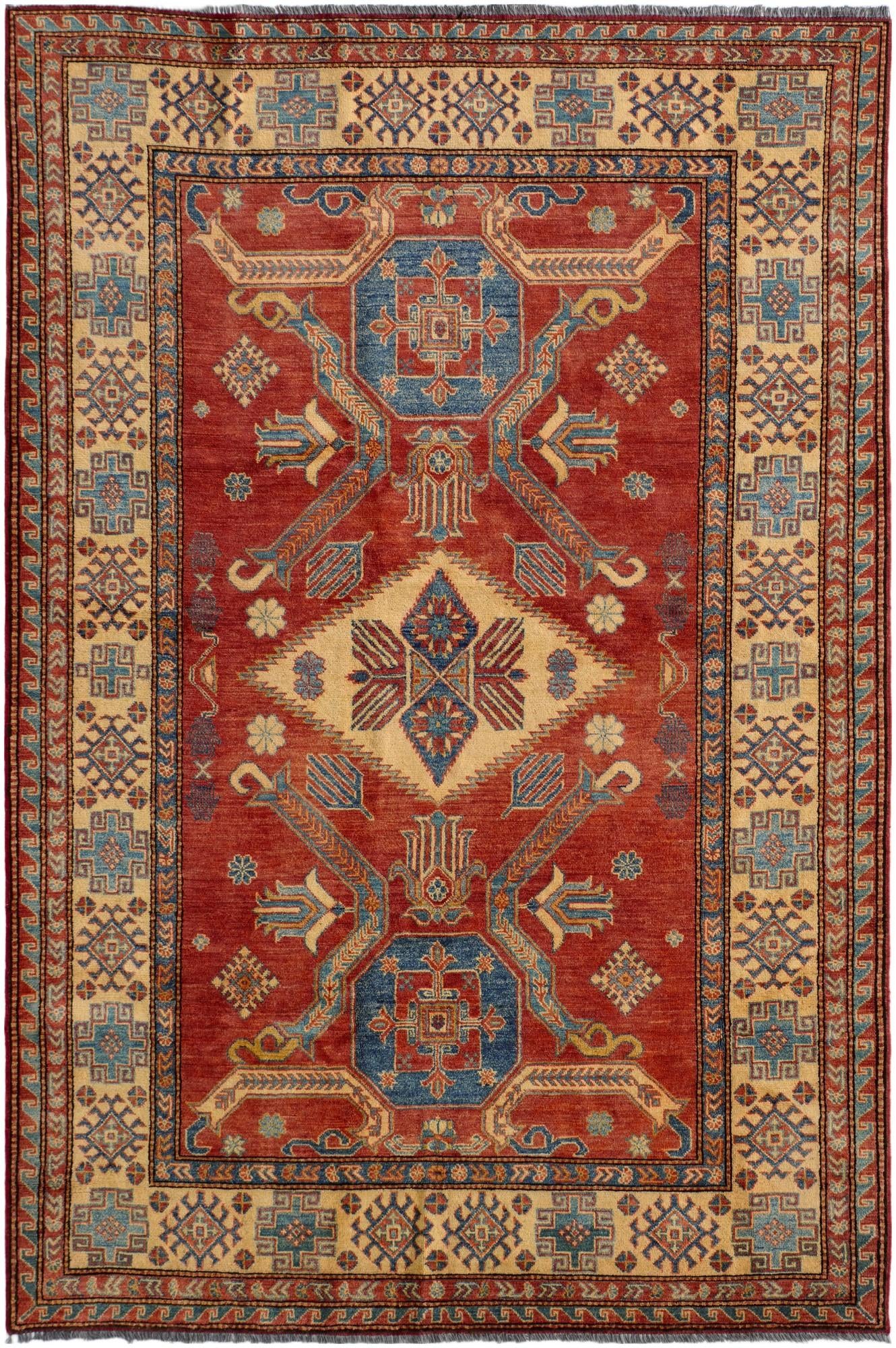 5' 9 x 8' 7 Kazak Wool Rug