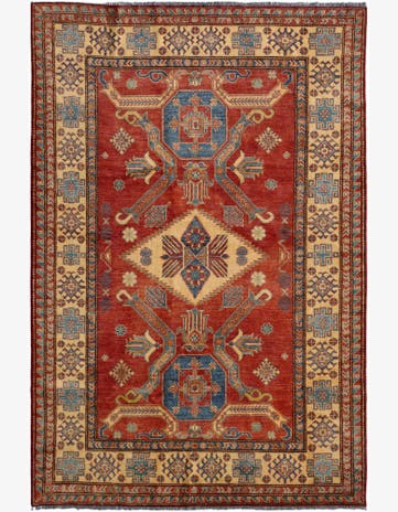 5' 9 x 8' 7 Kazak Wool Rug