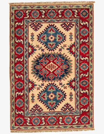 2' 8 x 4' 1 Hand Knotted Kazak Rug
