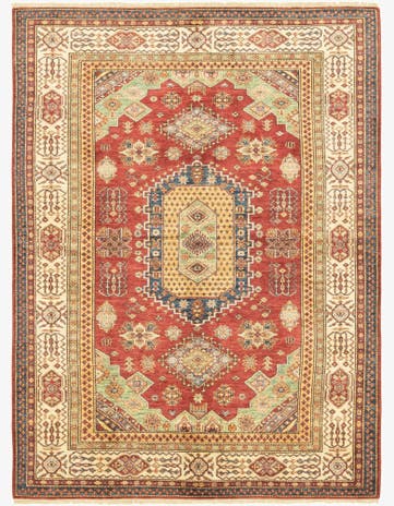 5' 6 x 7' 6 Hand Knotted Kazak Oriental Rug