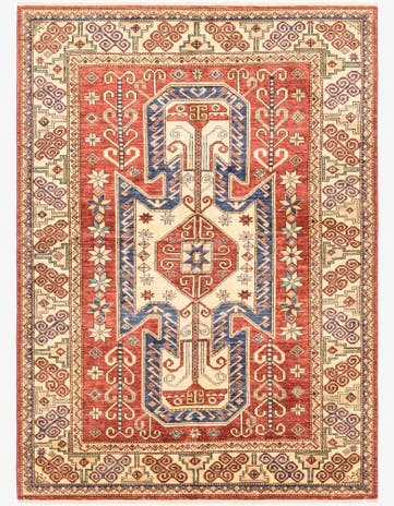 5' 9 x 8' Hand Knotted Kazak Oriental Rug